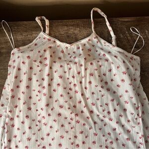 Sweet ribbed pajamas short and cami set